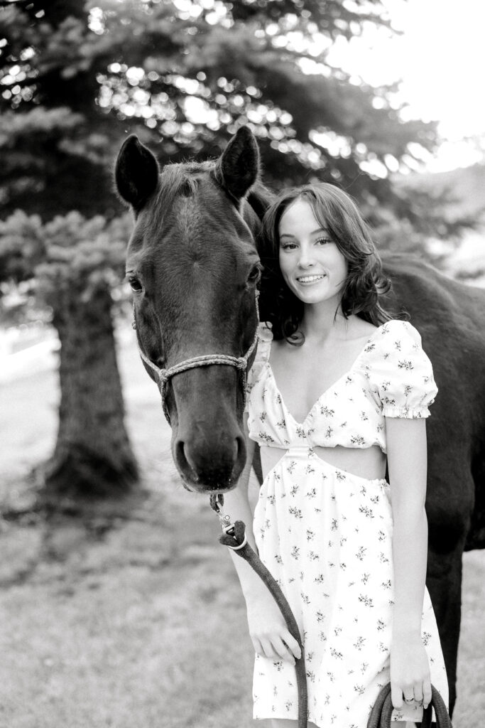 Senior portrait with horse